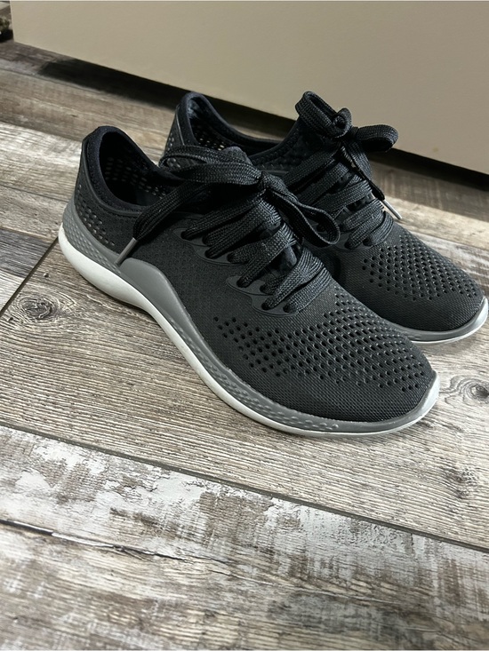 CROCS Shoes - CROCS Black lite ride Lace-Up Athletic Sneakers